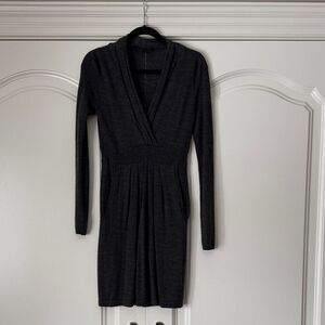 BCBGMaxAzria Charcoal Long Sleeve Dress